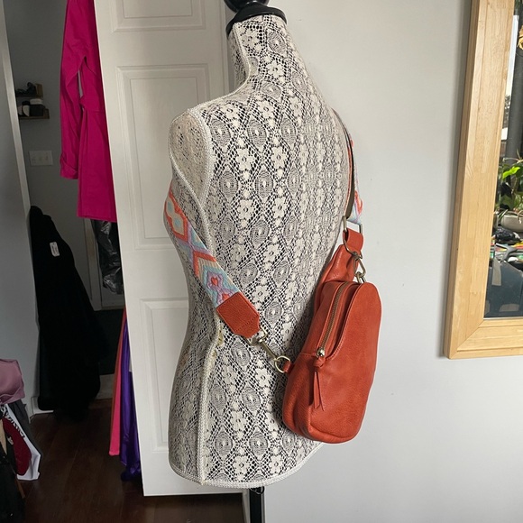 Anthropologie Urban Originals Leather Backpack Sling Belt Bag Purse. - Picture 5 of 11